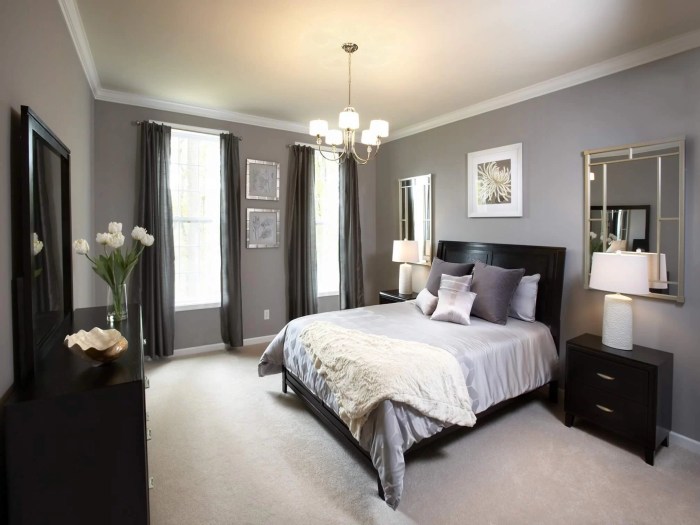 How to decorate a gray bedroom