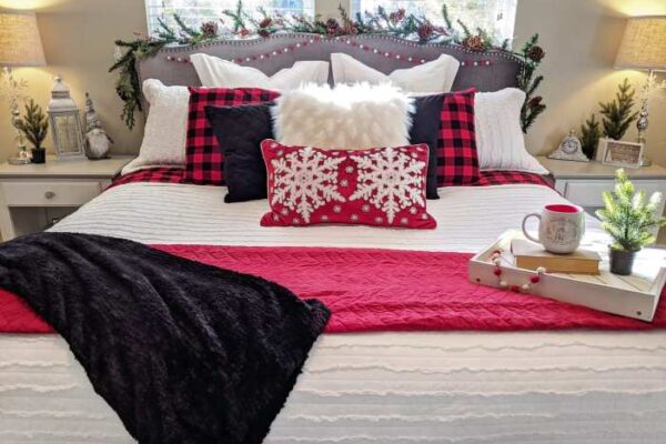 How to decorate for christmas for bedroom