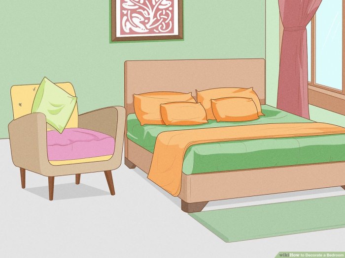 How to decorate a bedroom with pictures wikihow