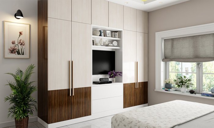 How to decorate small bedroom with wardrobe