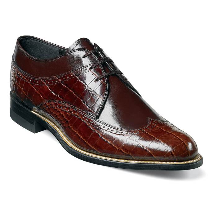 Stacy adams mens brown dress shoes