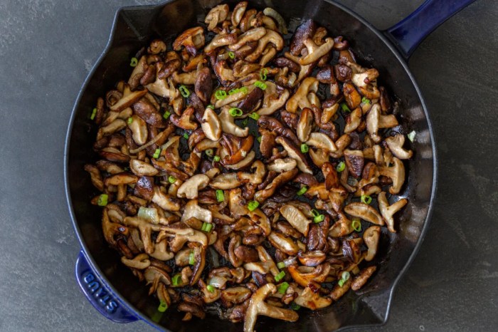 Shiitake mushrooms cook shares