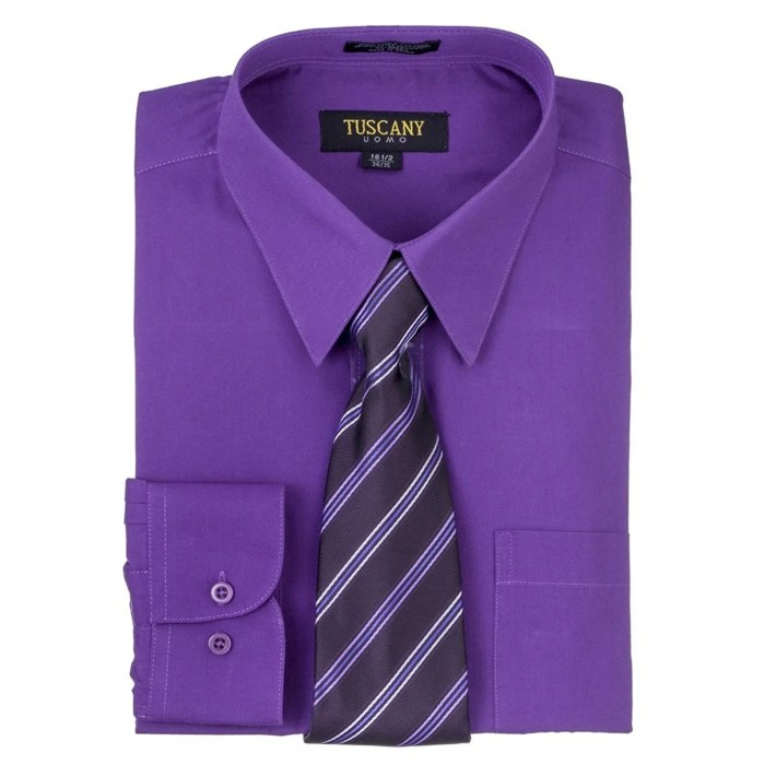 Mens purple dress shirt