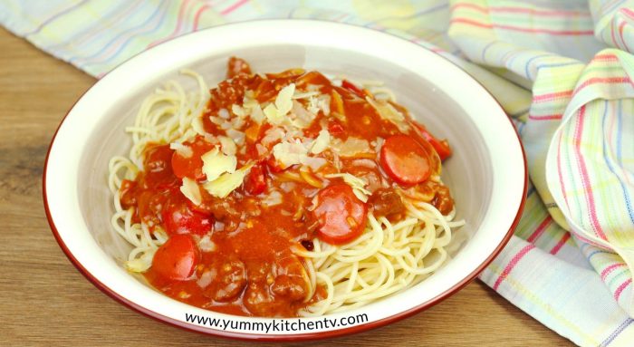 How to cook spaghetti jollibee style