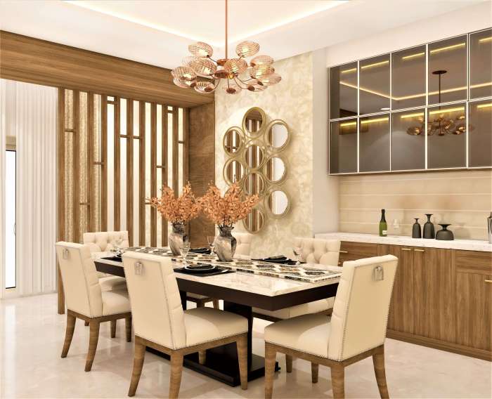 How to decorate a modern dining room